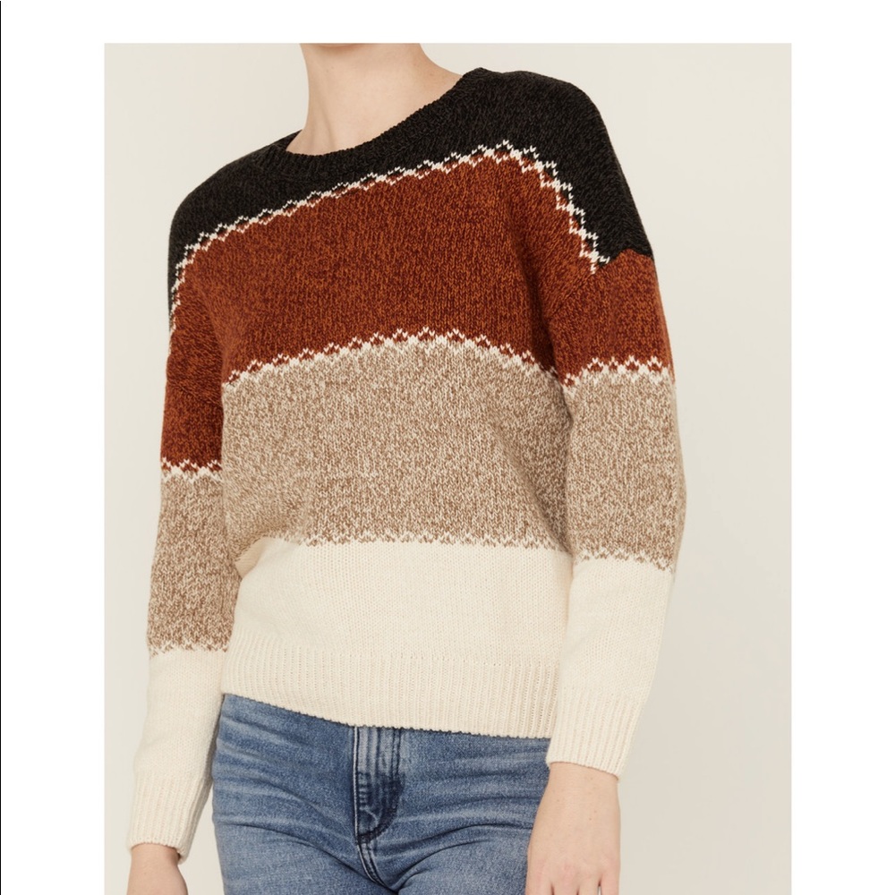 Colorblock pullover sweater